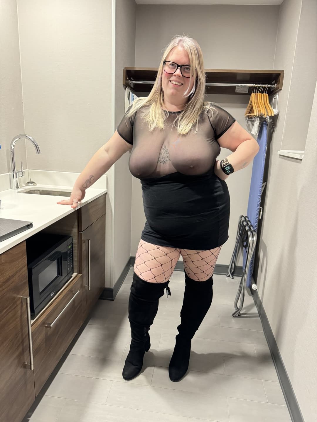 Hot blonde wife with a big ass gets fucked by the BBC while her husband films