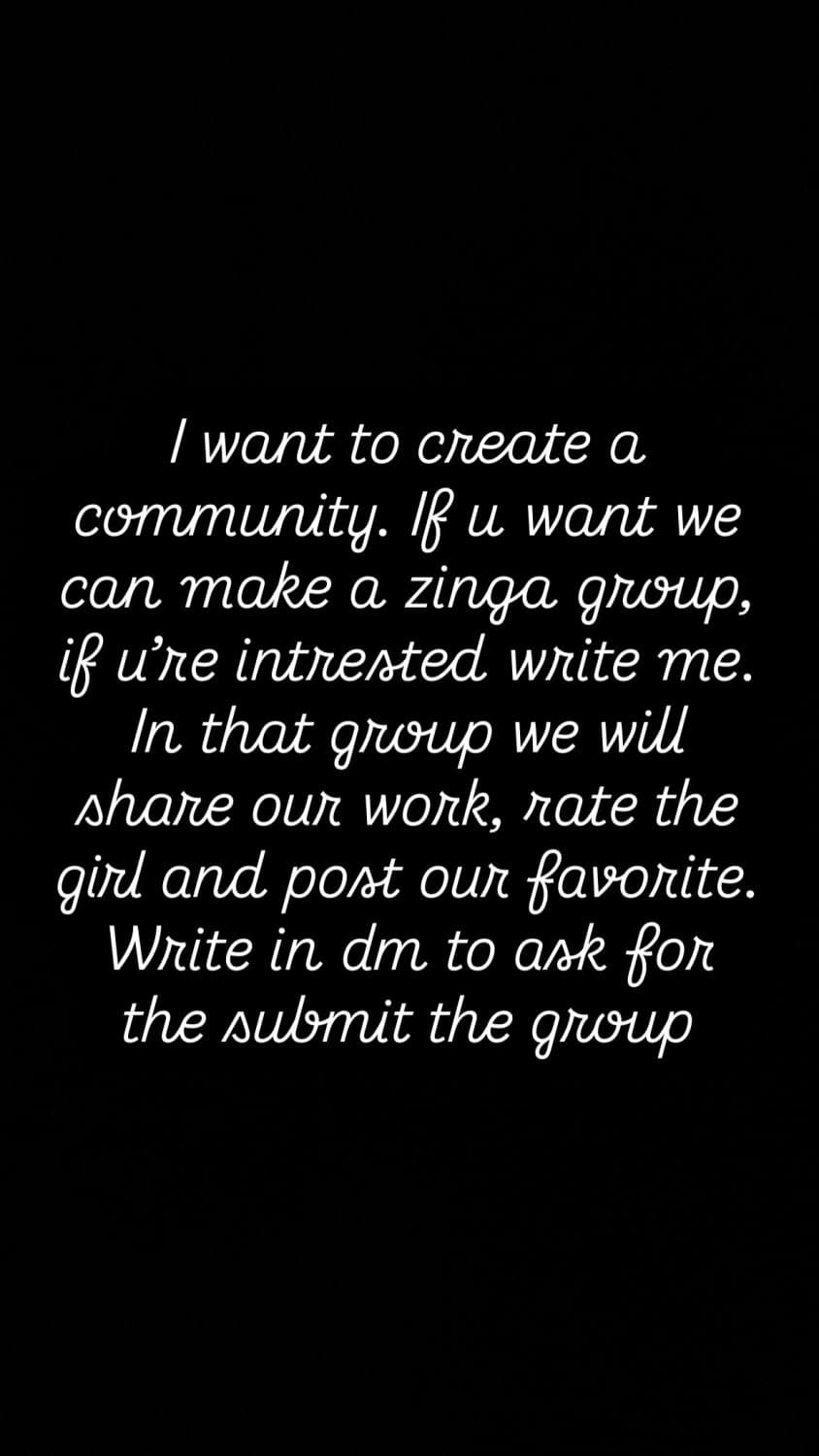 I want to create our community