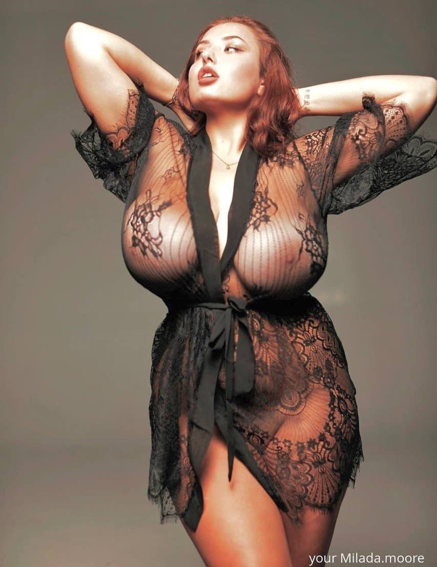 Milada Moore Busty Voluptuous Ukrainian social media star and model