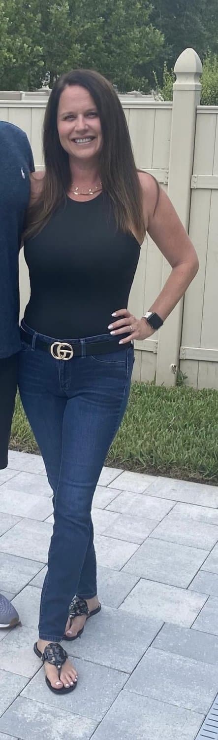 Cute wife drunkenly changes out of her pink tank top so her big tits can be seen on camera forever