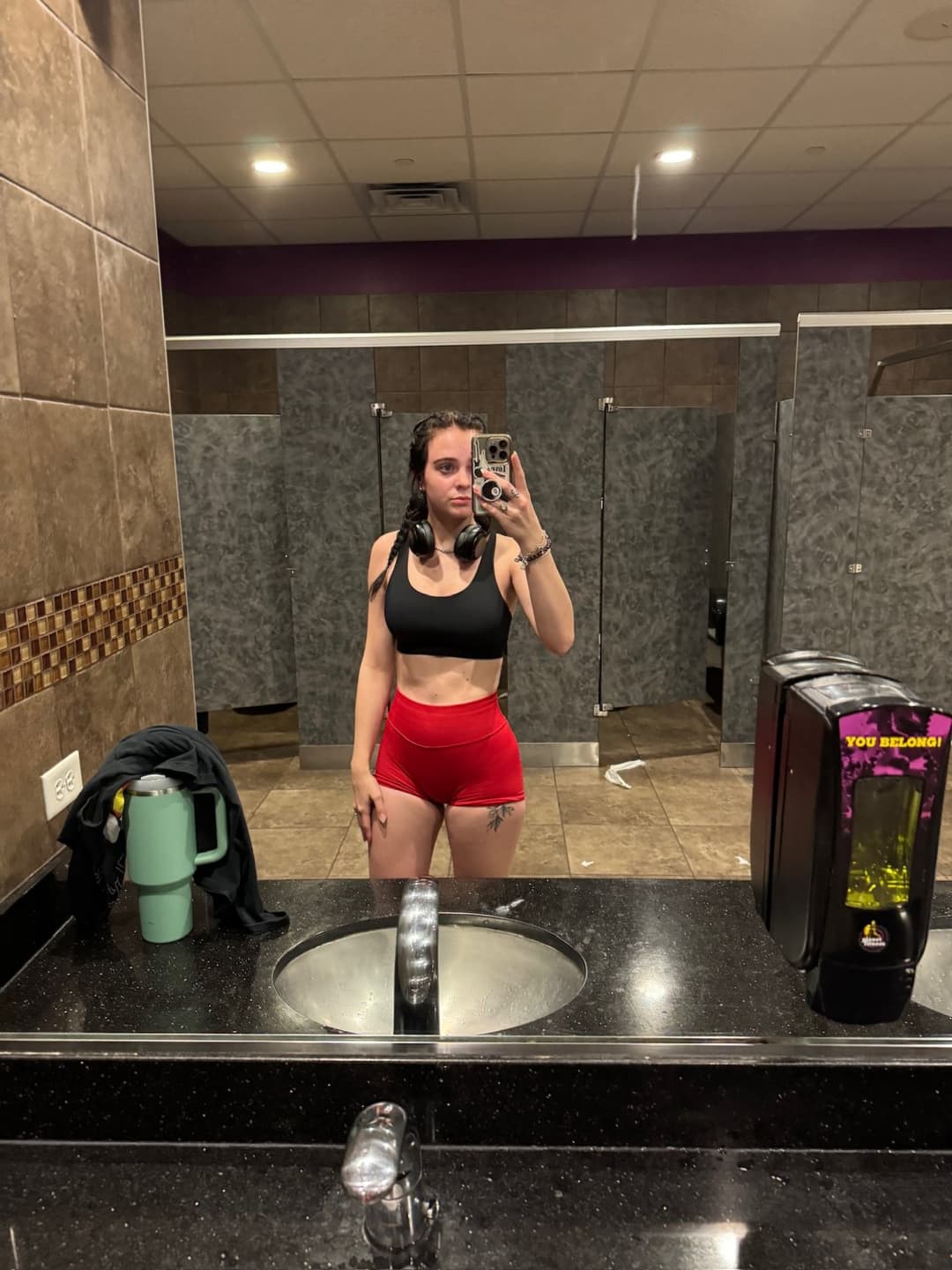 Just a little gym flex before the real show