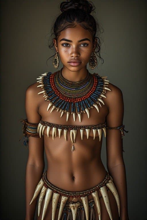 sexy African tribal baddie