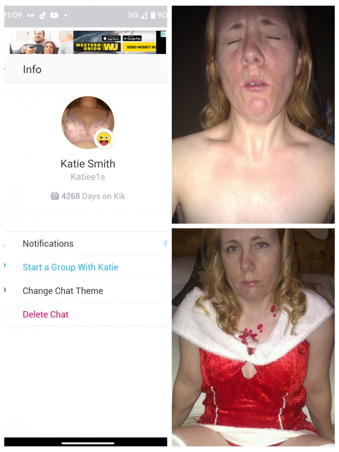 Click to view full size Ugly slut wants abuse.