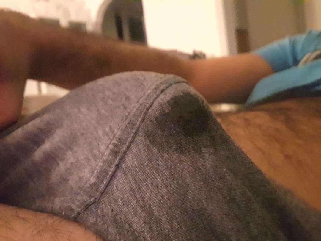 Click to view full size Wet bulge spot pants