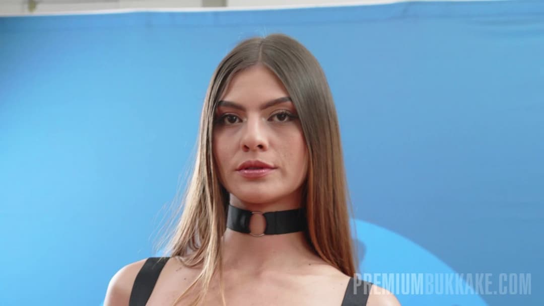 Supermodel goddess drinks sperm from 100 men