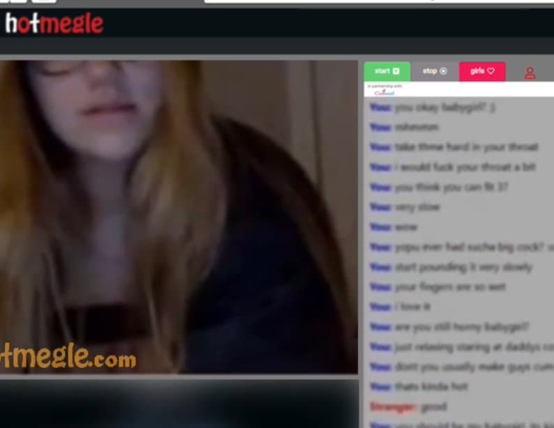 Cute and Puffy Omegle girl playing with her tight boobs and pussy in live chat