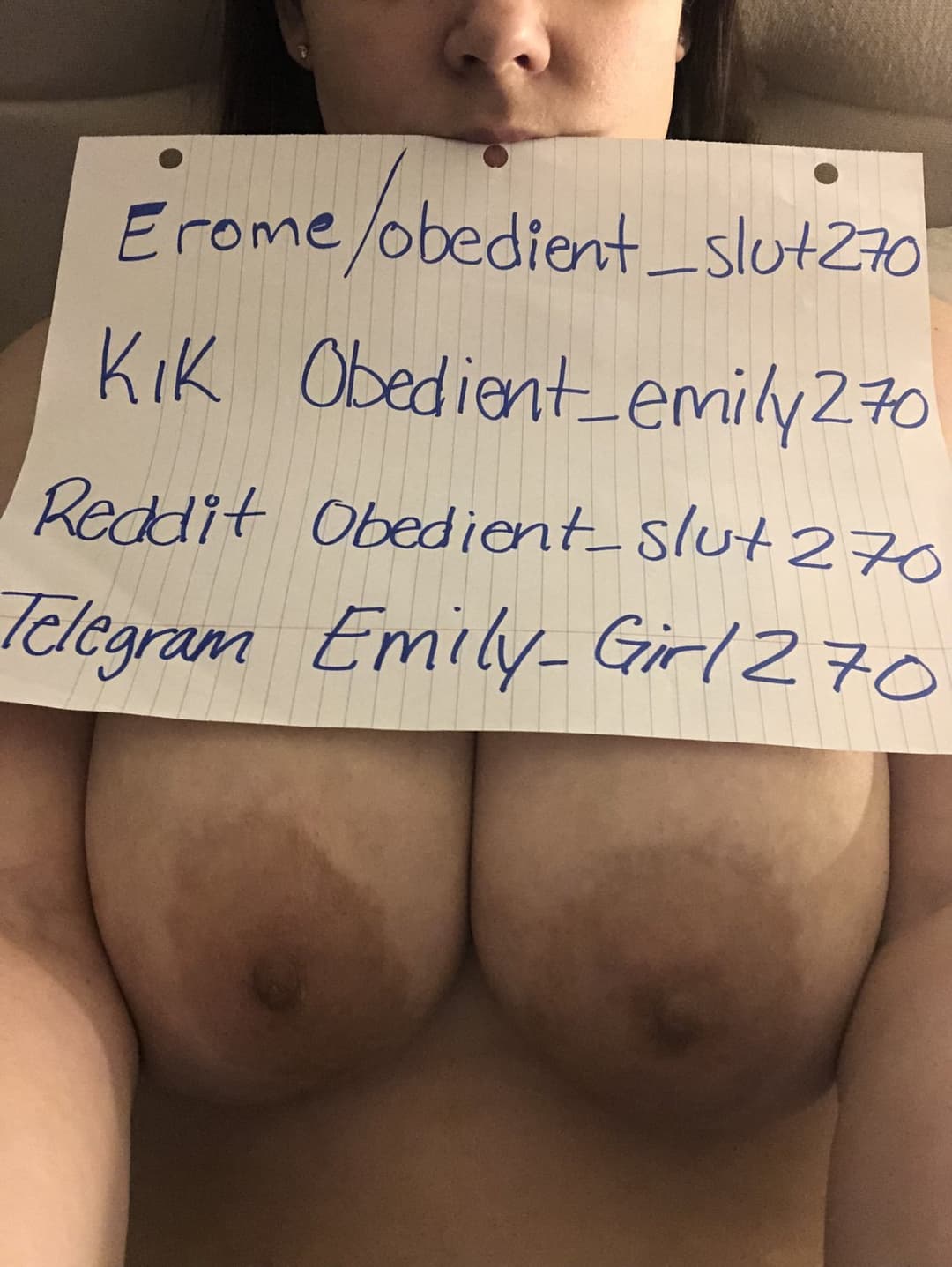 Emily playing with tits in shower