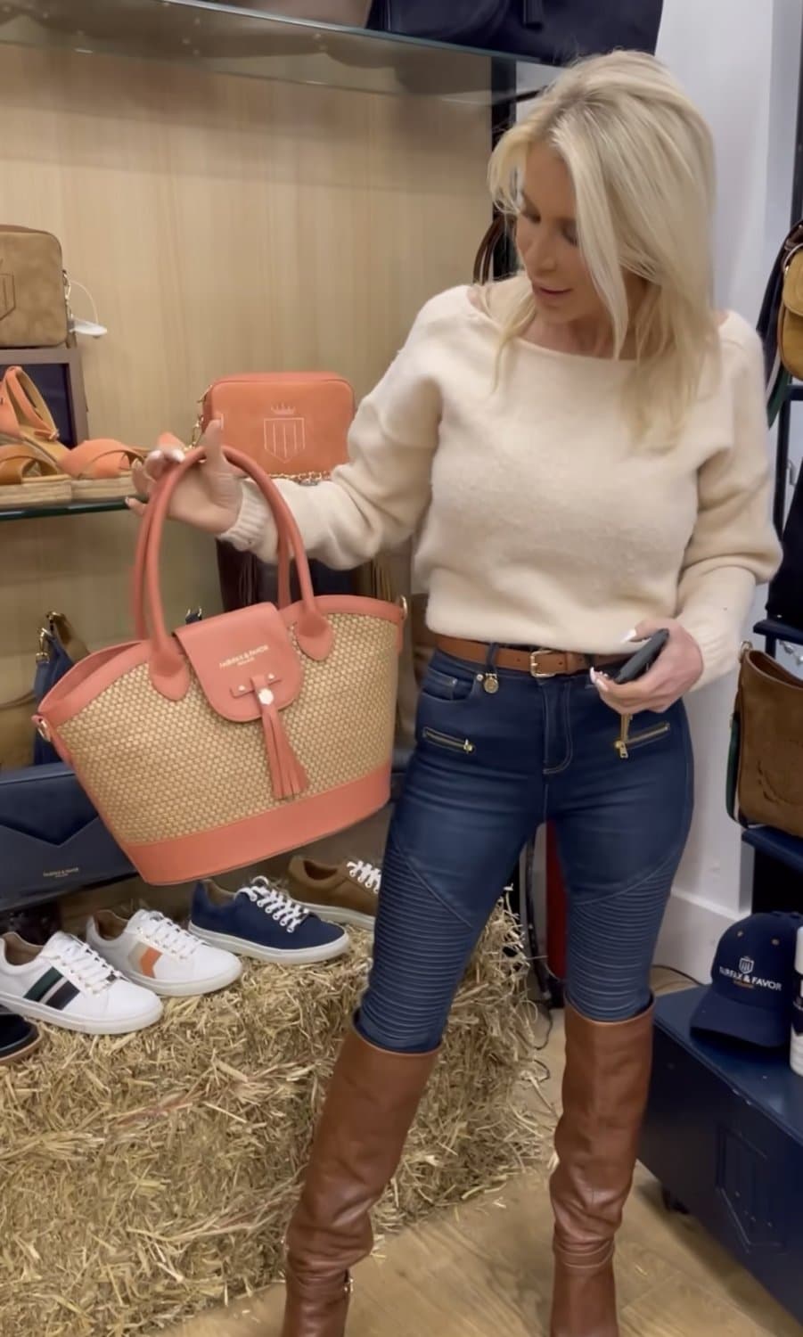 Rachel Lugo - Brown Knee High Leather Boots