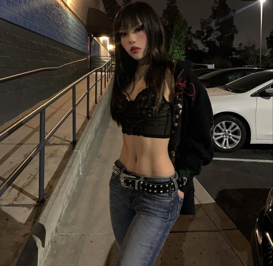 Tight Body Mixed Asian Abg Goth Rides Dick To Orgasm!!!