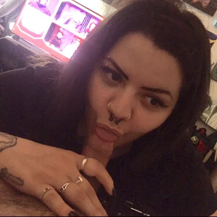 Thick goth whore gets fat pussy and fat ass fucked