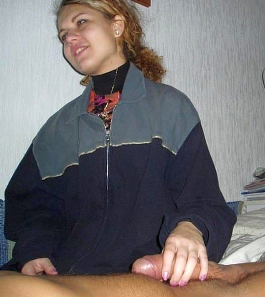 Abigail fucks, sucks and jacks her husband