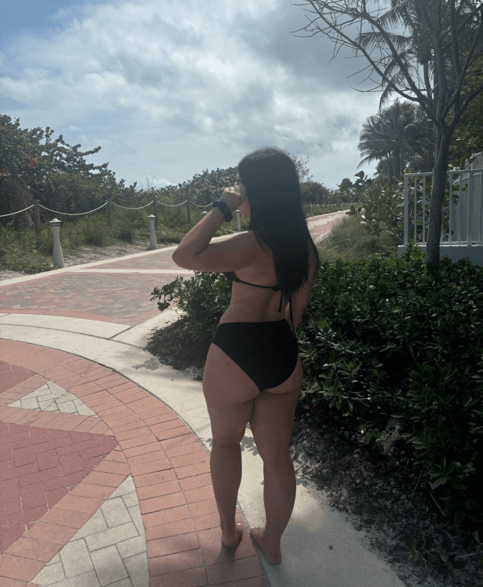 Future MILF Lexi in black bikini & dress