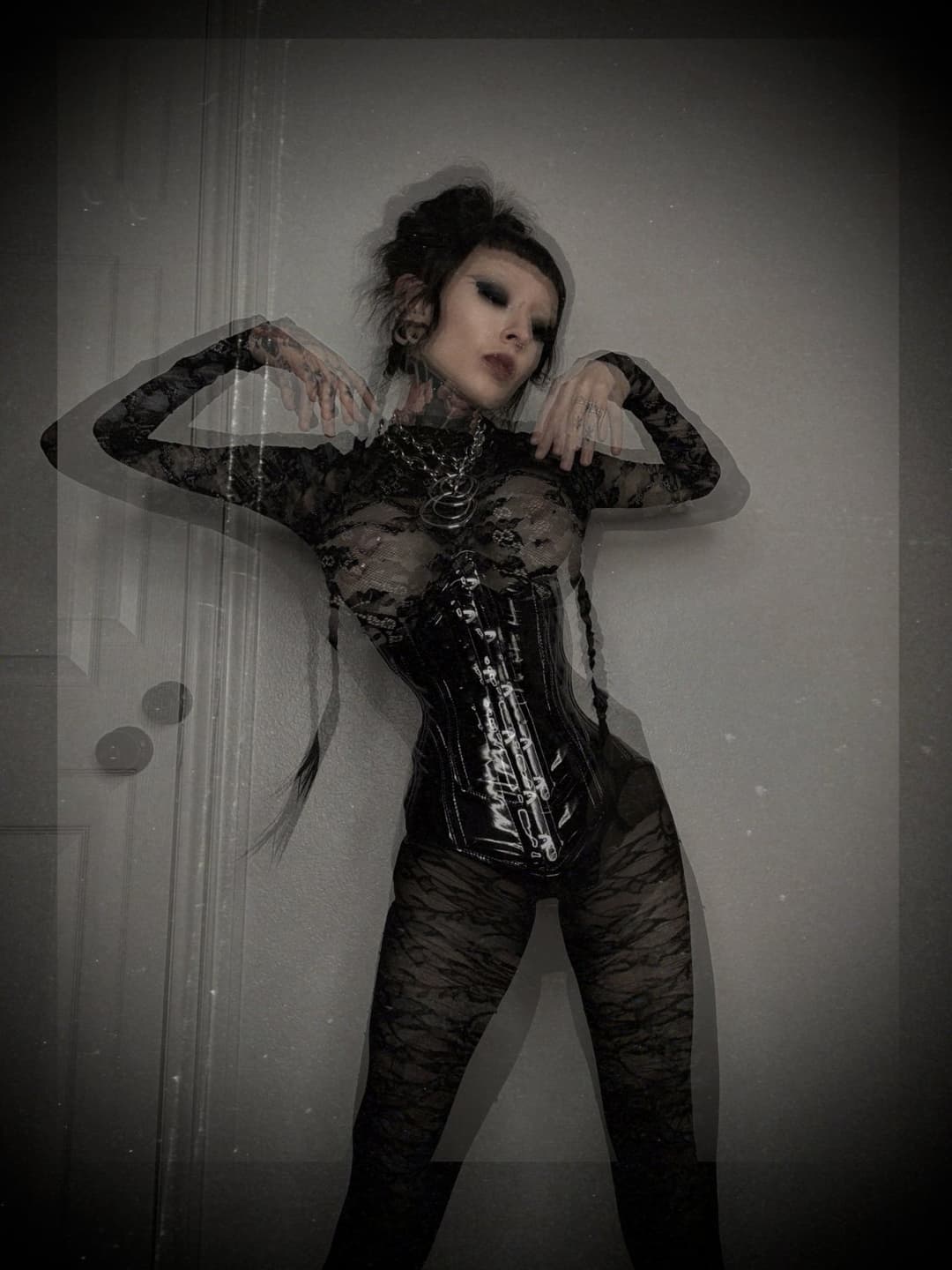 This corset keeps me restrained… but nothing will restrain my cravings