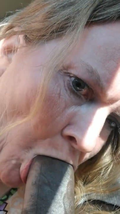 Granny hooker suck dry BBC gumjob