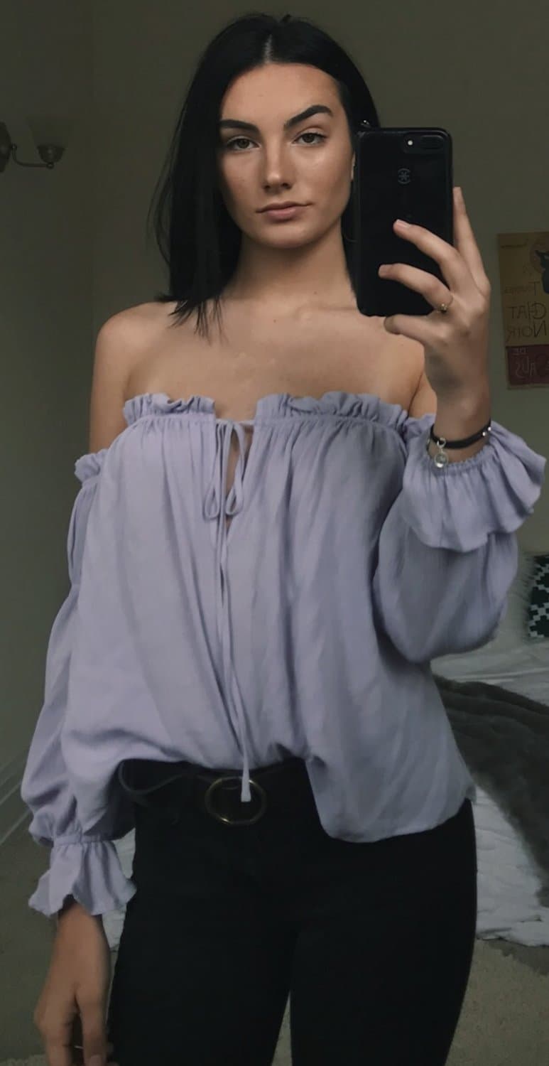 Sexy European teen fashion model with perfect body