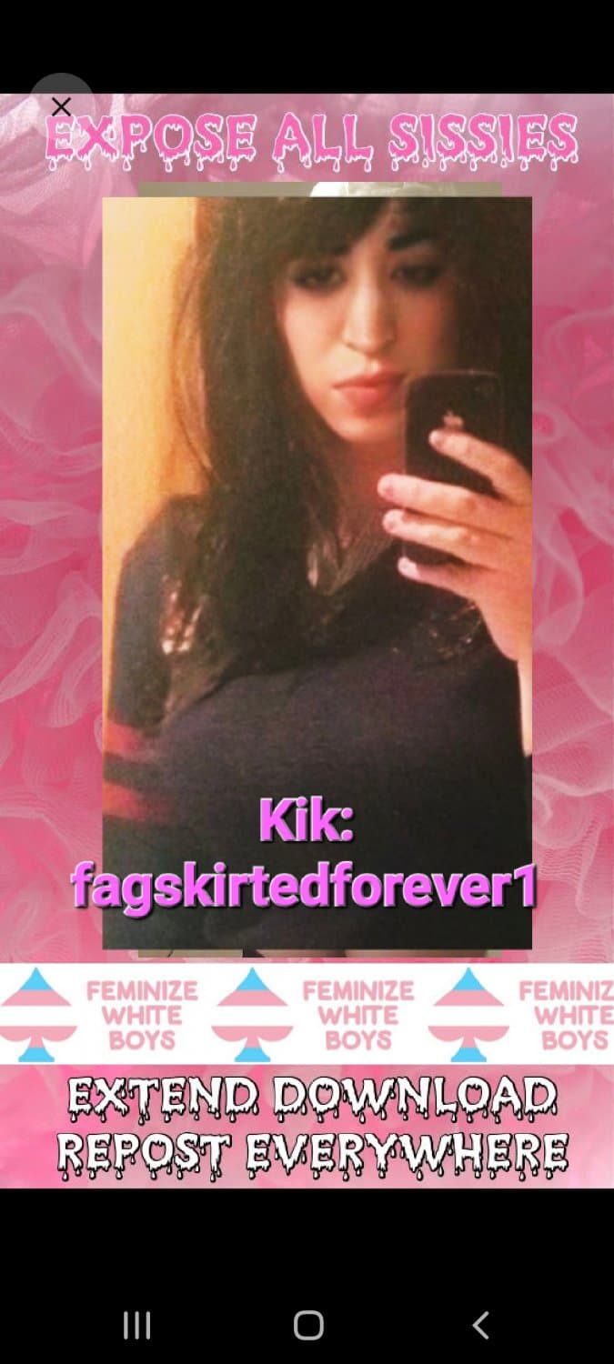 Sissy Natalie loves to be a sissy slut for old men! Kik: fagskirtedforever1