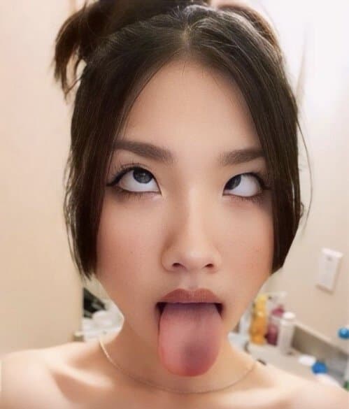 Asian Teen Cumslut Jeanne Nguyen Goon and Cum PMV! Mouth Wide Open! Texas Tech University Slut