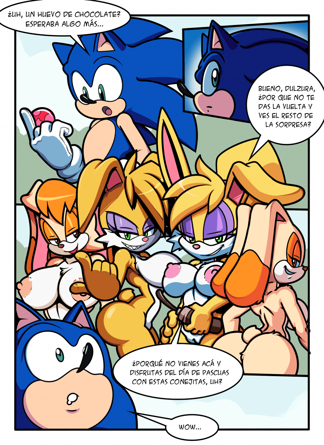 Sonic’s Easter Treat – TRanger || Comic in Spanish