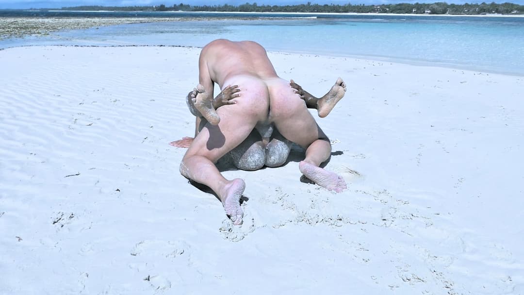 Beach Fucking with Pornstars Namica Noir and Jason Cane