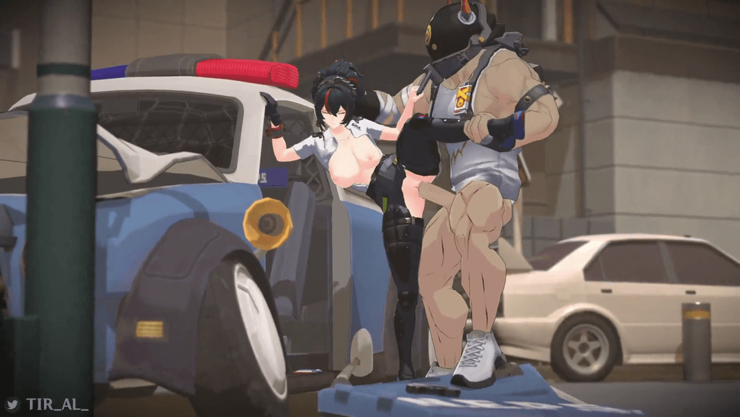 Defeated Police Officer fucked by horny thug