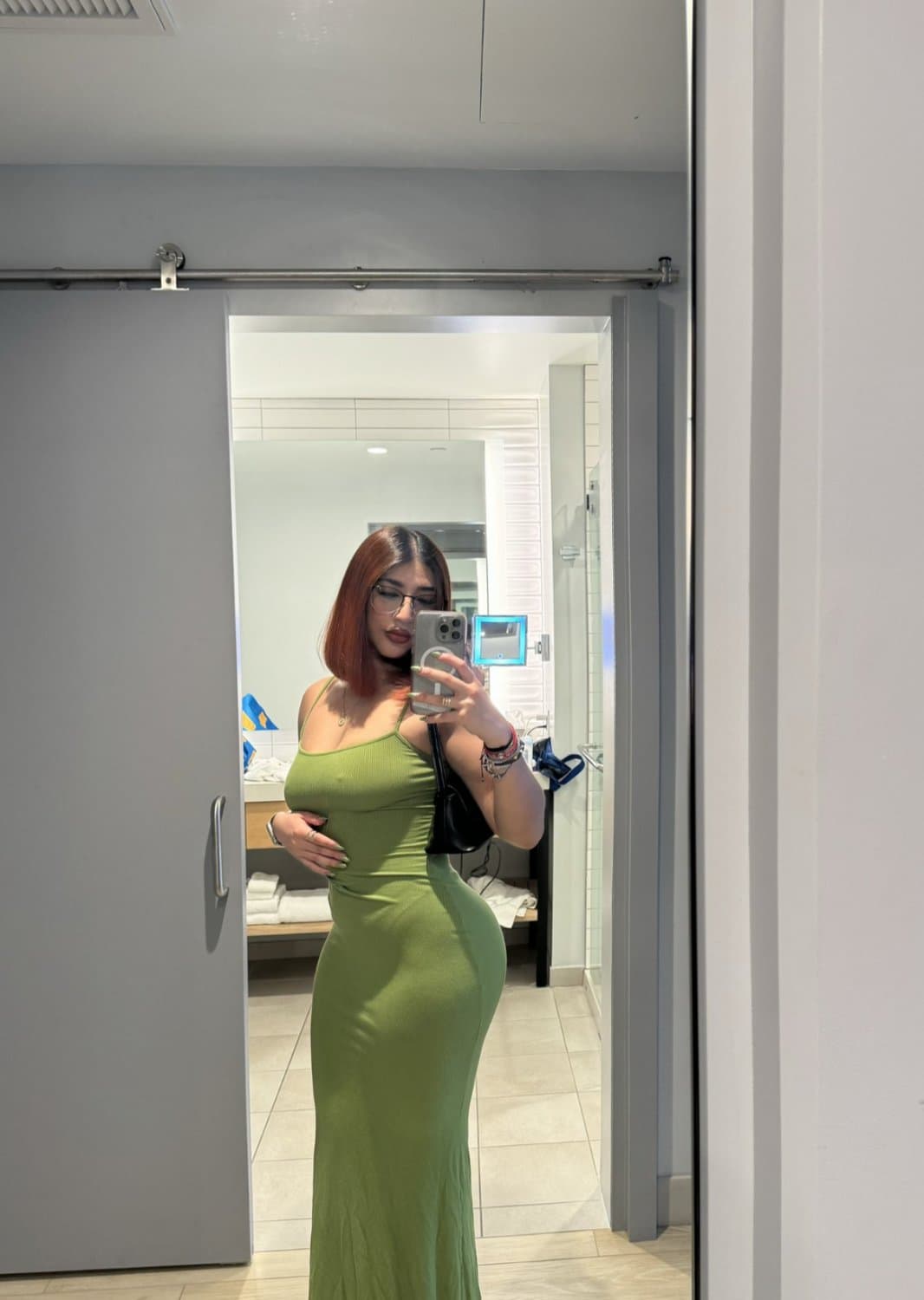 Click to view full size Red head Latina