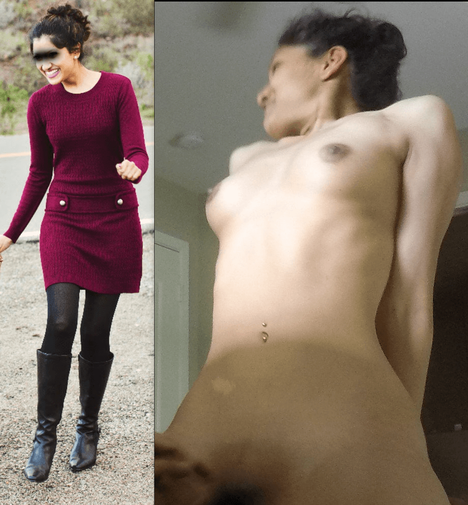 My sexy, slim Desi slut wife, showing off her tight body, toned belly, firm ass, and perky tits