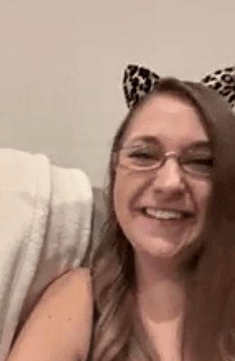 Kitty Kat with ears nerdy vaping slut