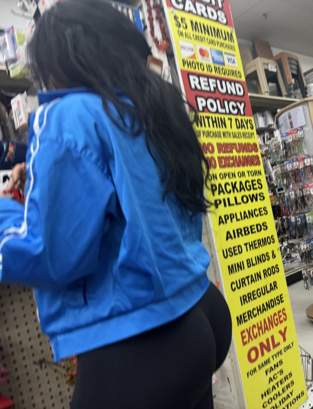 Slim Latina in black tights!