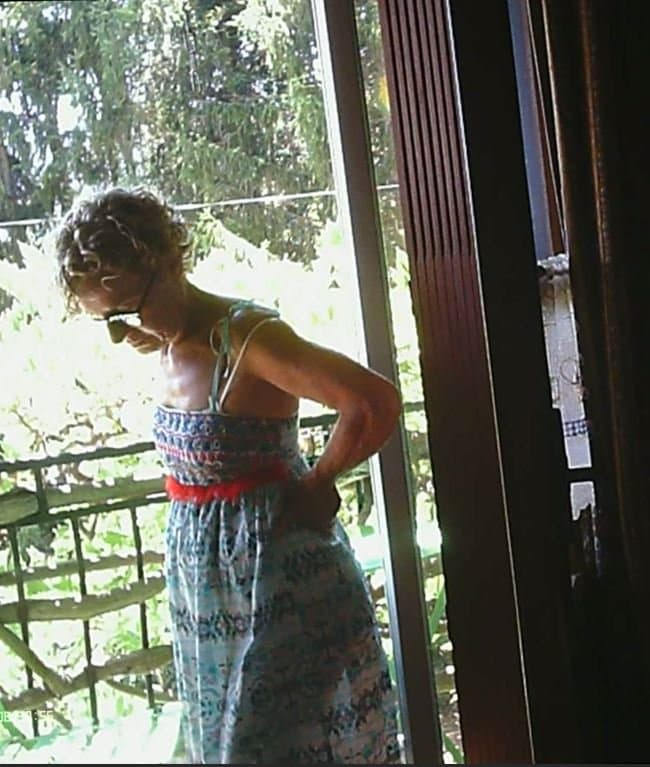 Mature nurse Solange stripped and fondled panty less (1 next part hidden unloading and her cleaning)