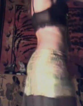 Horny wife dancing hot body