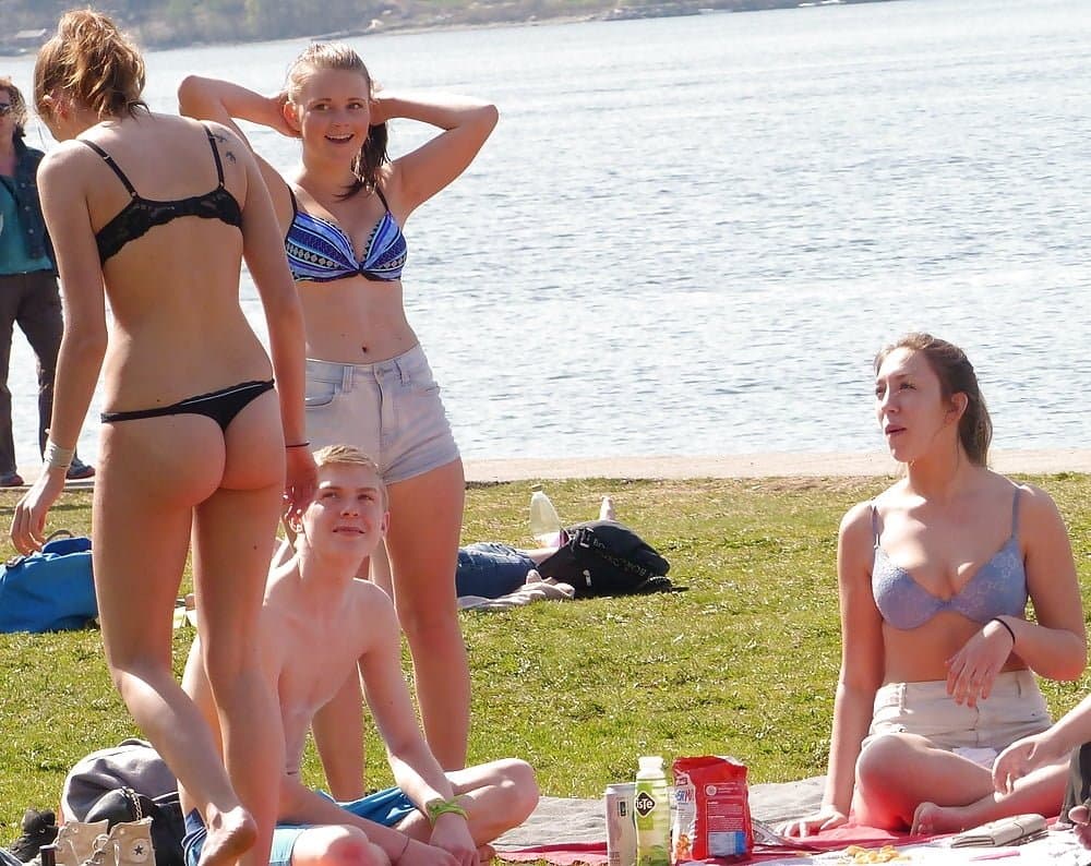 Hanging out in bra and panties