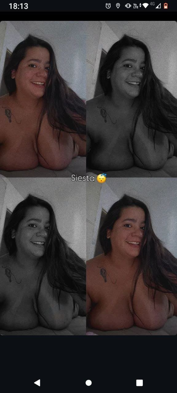 Gordita re, pero re tetona, ya dije gordita?