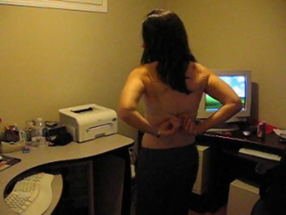 Click to view full size Watching His Nervous Girlfriend Strip On Cam For A Stranger