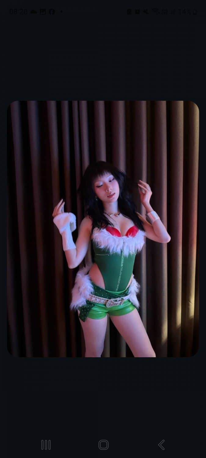 Noel mỹ mỹ quyết định ăn mặc dâm đãng đi cho ae phát tinh vào lồn. Mỹ mỹ ngon thật sự