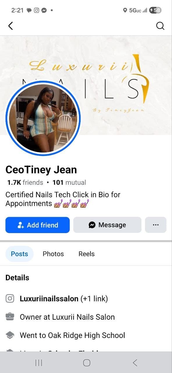 West Orlando Florida ebony bbw & Nail tech tiney sucking dick and taking backshots leaked