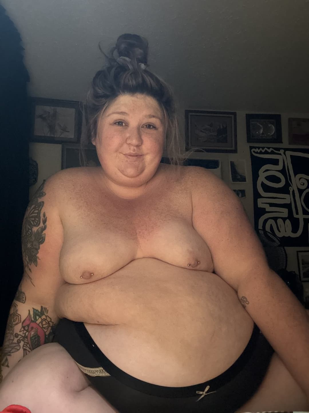 Click to view full size Alicia Is A Growing Girl, Many Calories In Cum, But Just A Fatter Belly Not Bigger Boobs