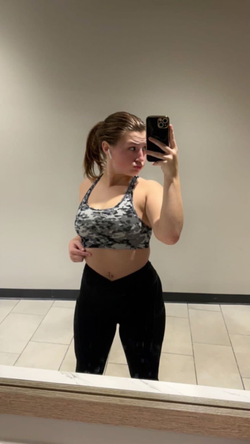 Horny little 19 year old Danielle sucking cock, getting fucked, and playing with herself