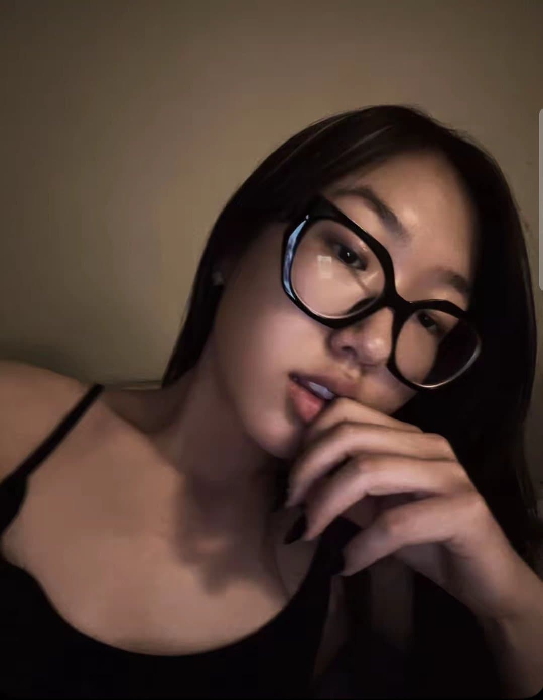 Asain slut wants you to cum on her tits or her face
