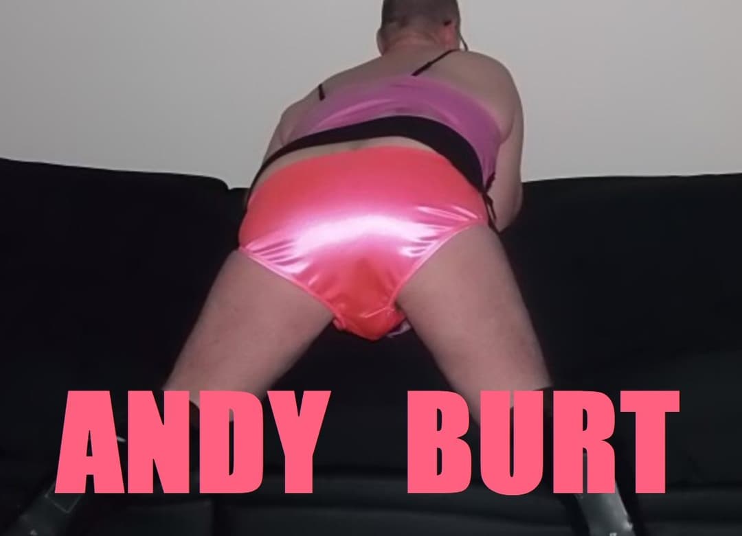 sissy fag andy burt in pink satin panties