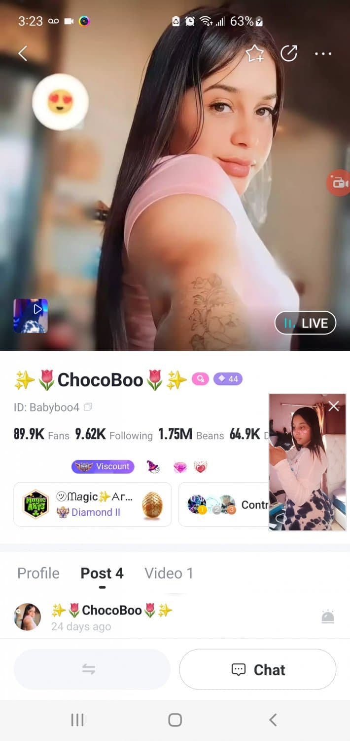 Venezolana gordita de bigo  ( chocc boo