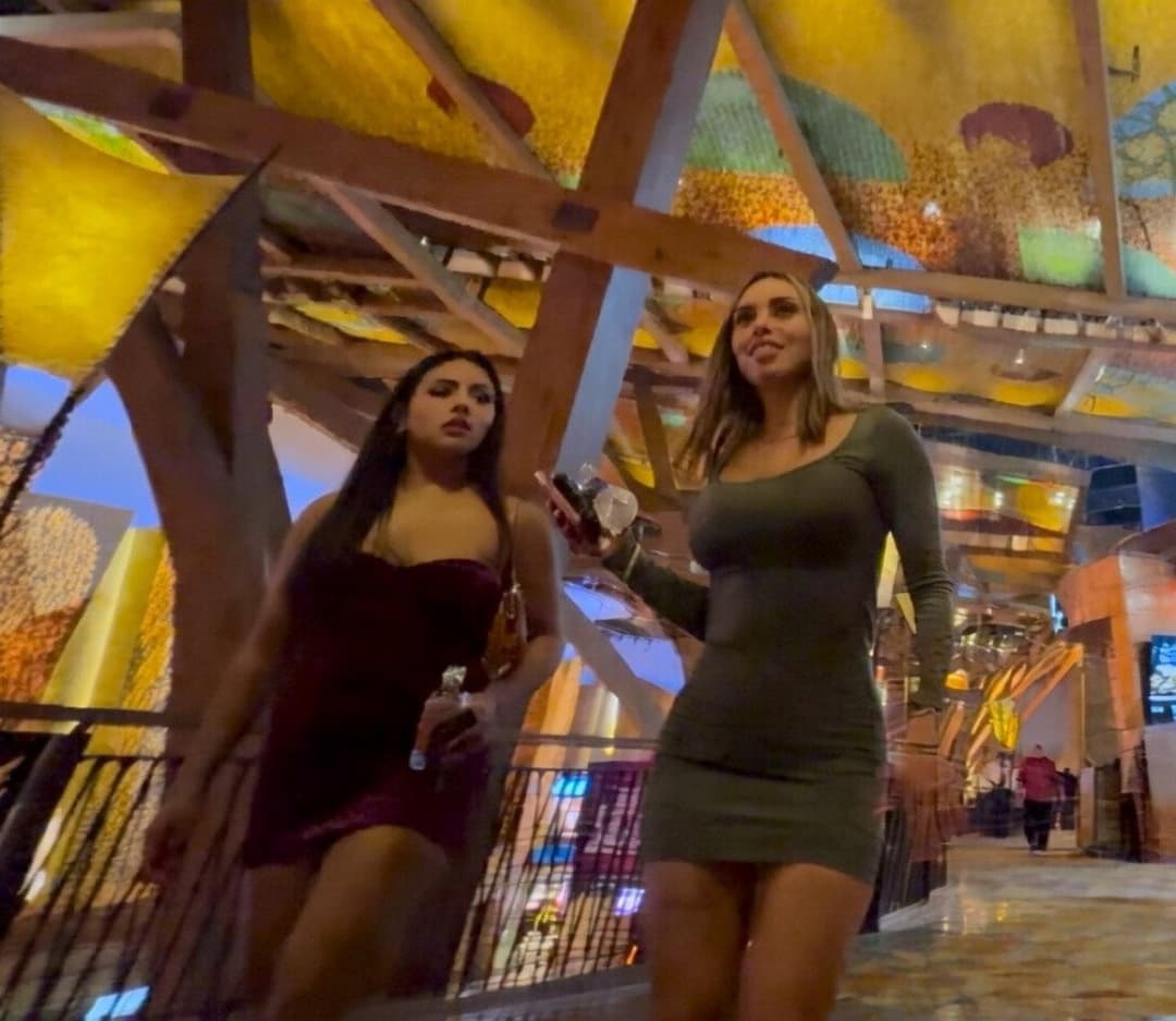 Latina in a short skirt