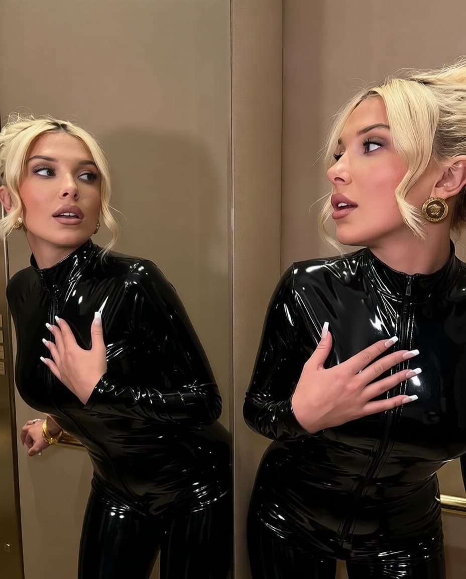 Millie Bobby Brown in Vinyl