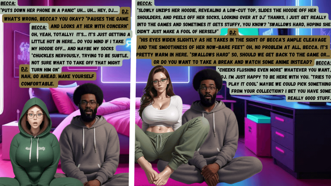 The Art Of Playing Spades 10: Good Advice (AI Art) [Becca 1, DJ 1, Trisha 2, Brooke 2]