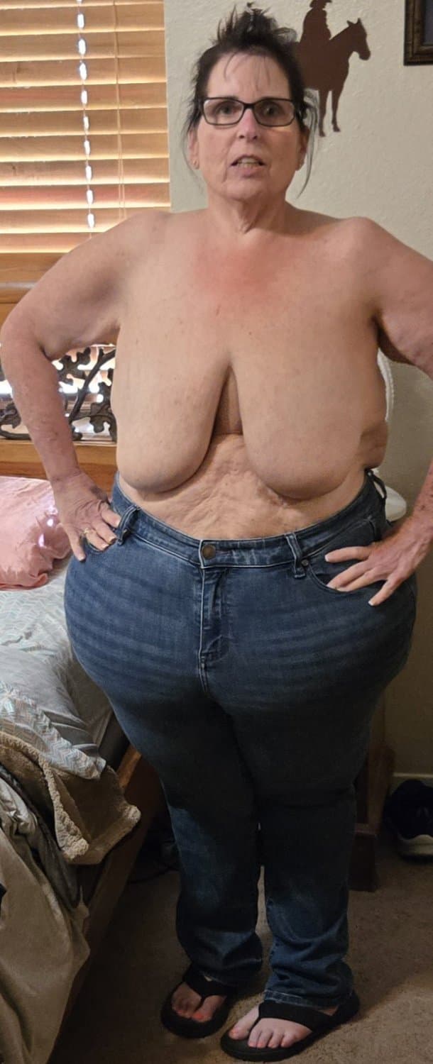 Bbw saggy belly Saggy tits