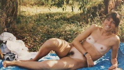 French webslut Stephanie naked in the wood at 22 years old