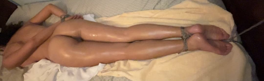 Flexible friend makes me tie her up before we fuck