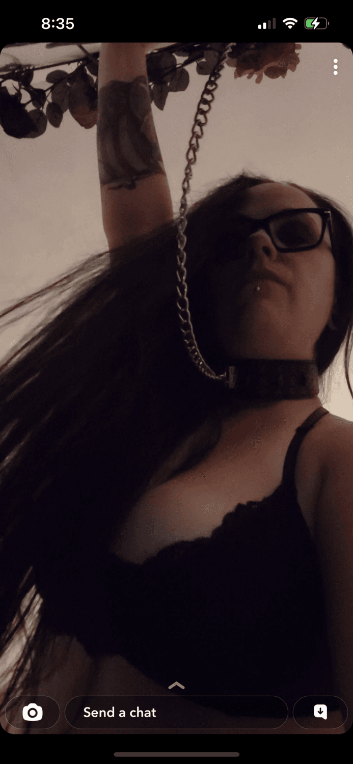 Amateur Snapchat big titty goth girl