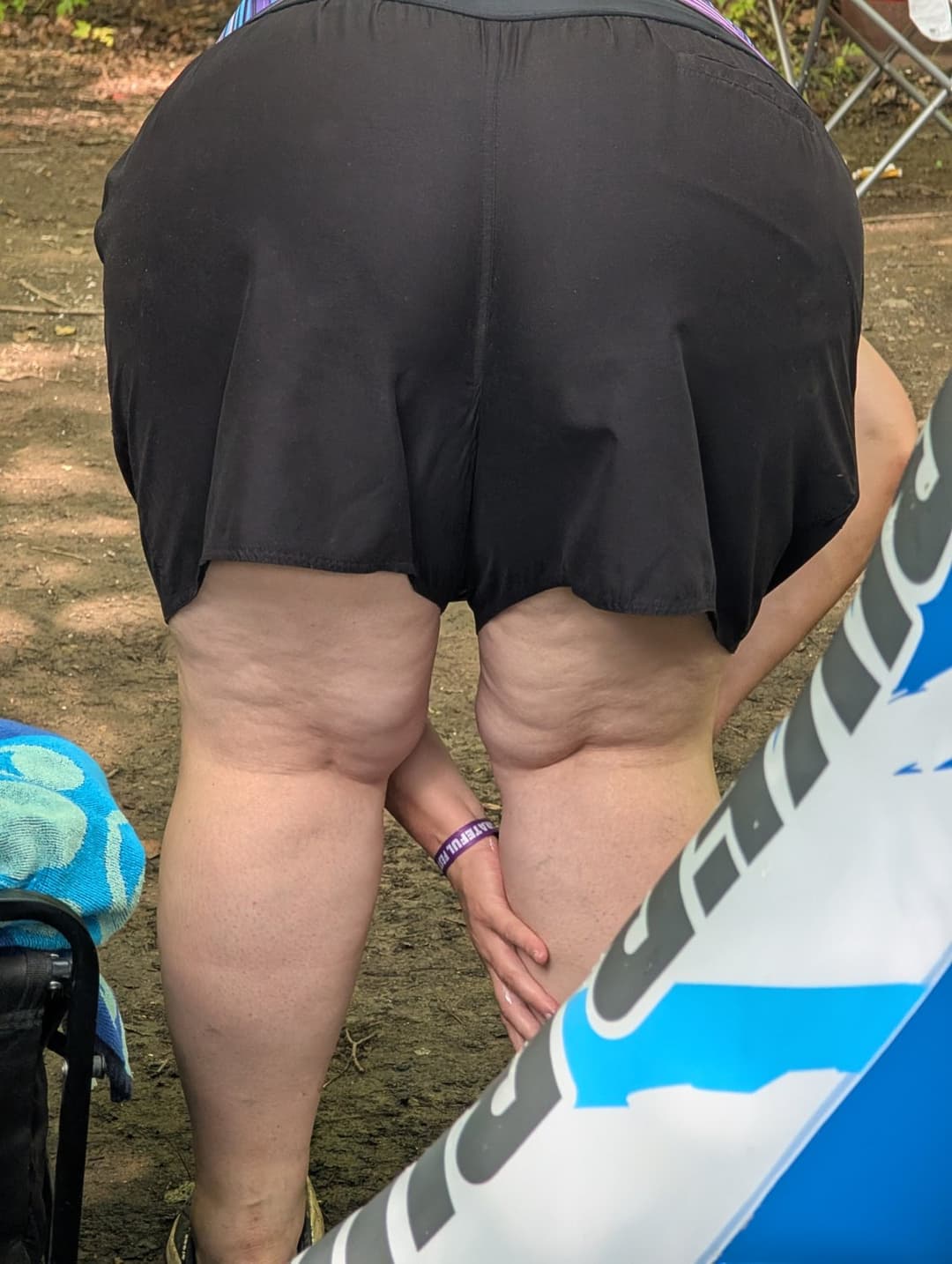 Thick wife bending over. Cover her in cum and repost her make her famous.