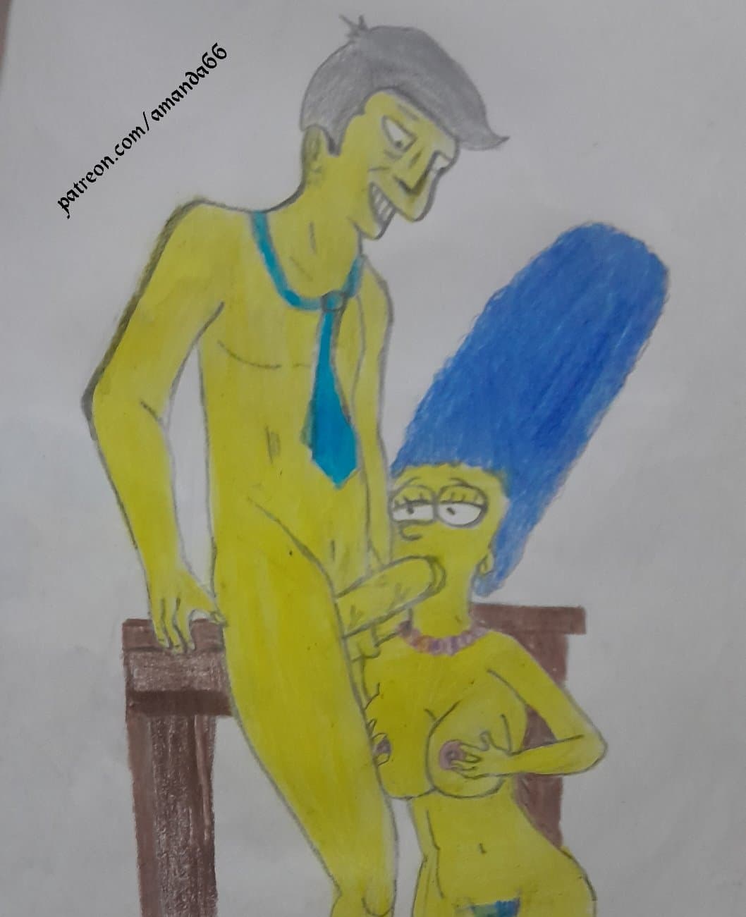 naughty Marge Simpson