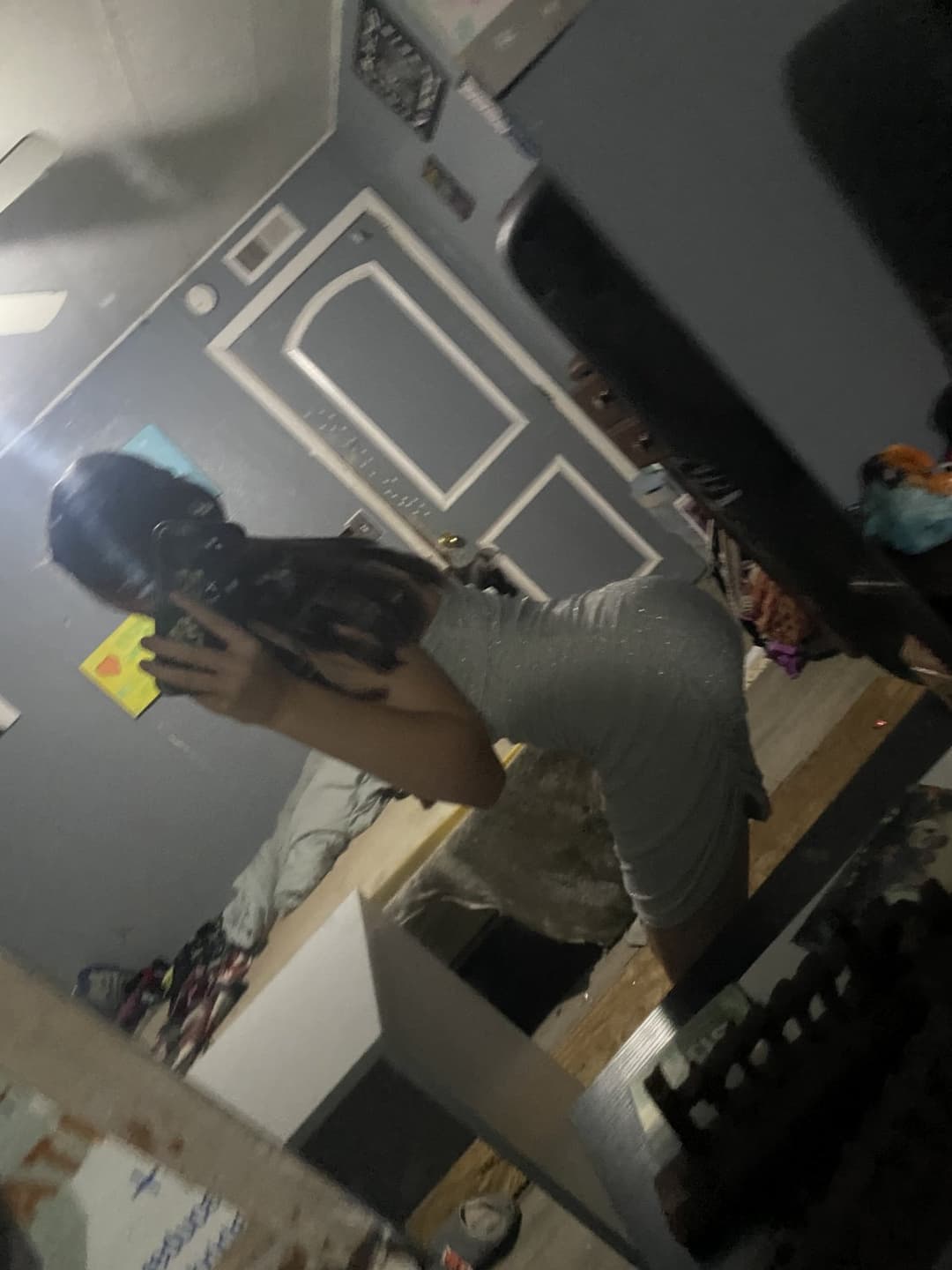 Petite teen arches her back on snapchat